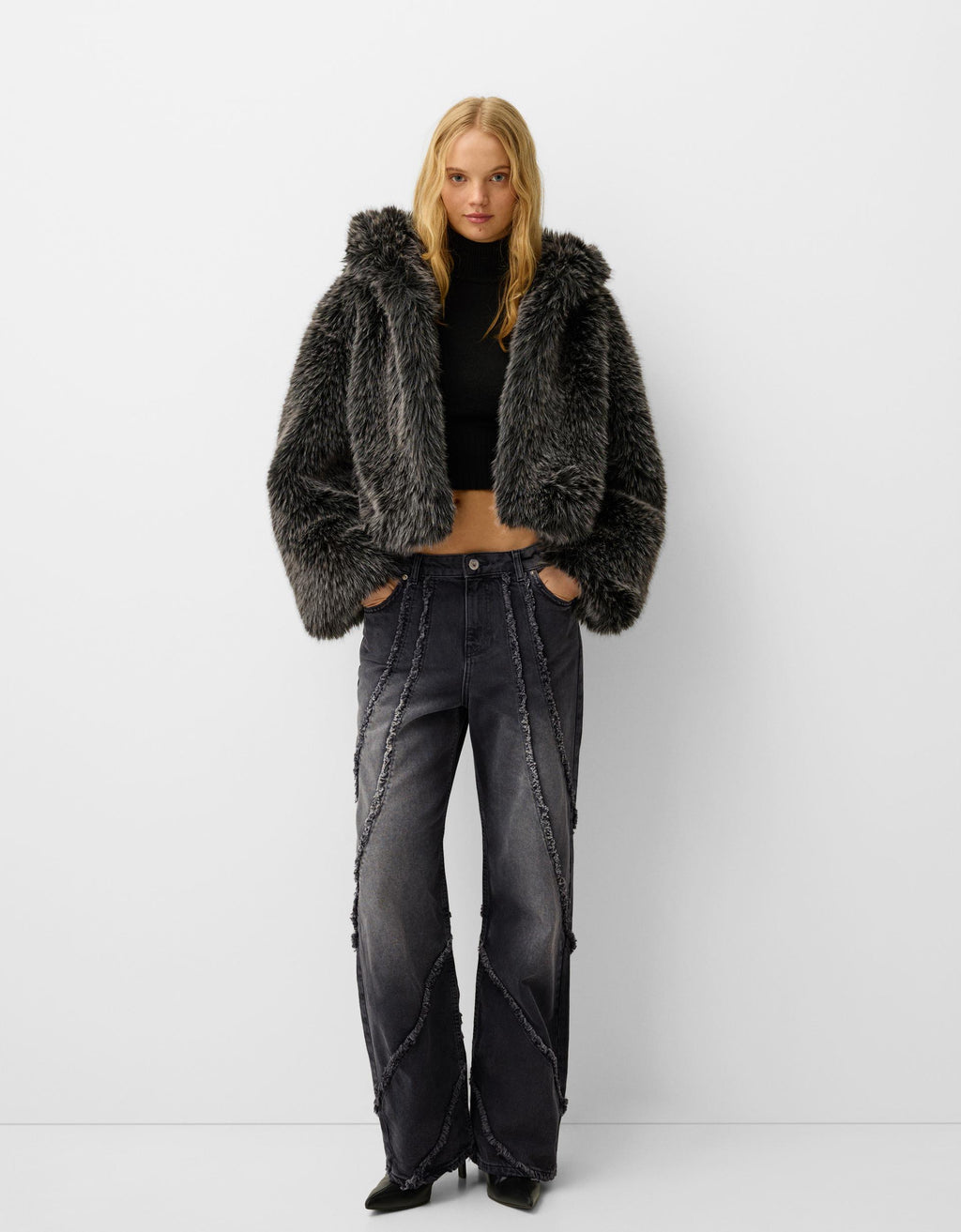 Baggy Jeans with Tassels