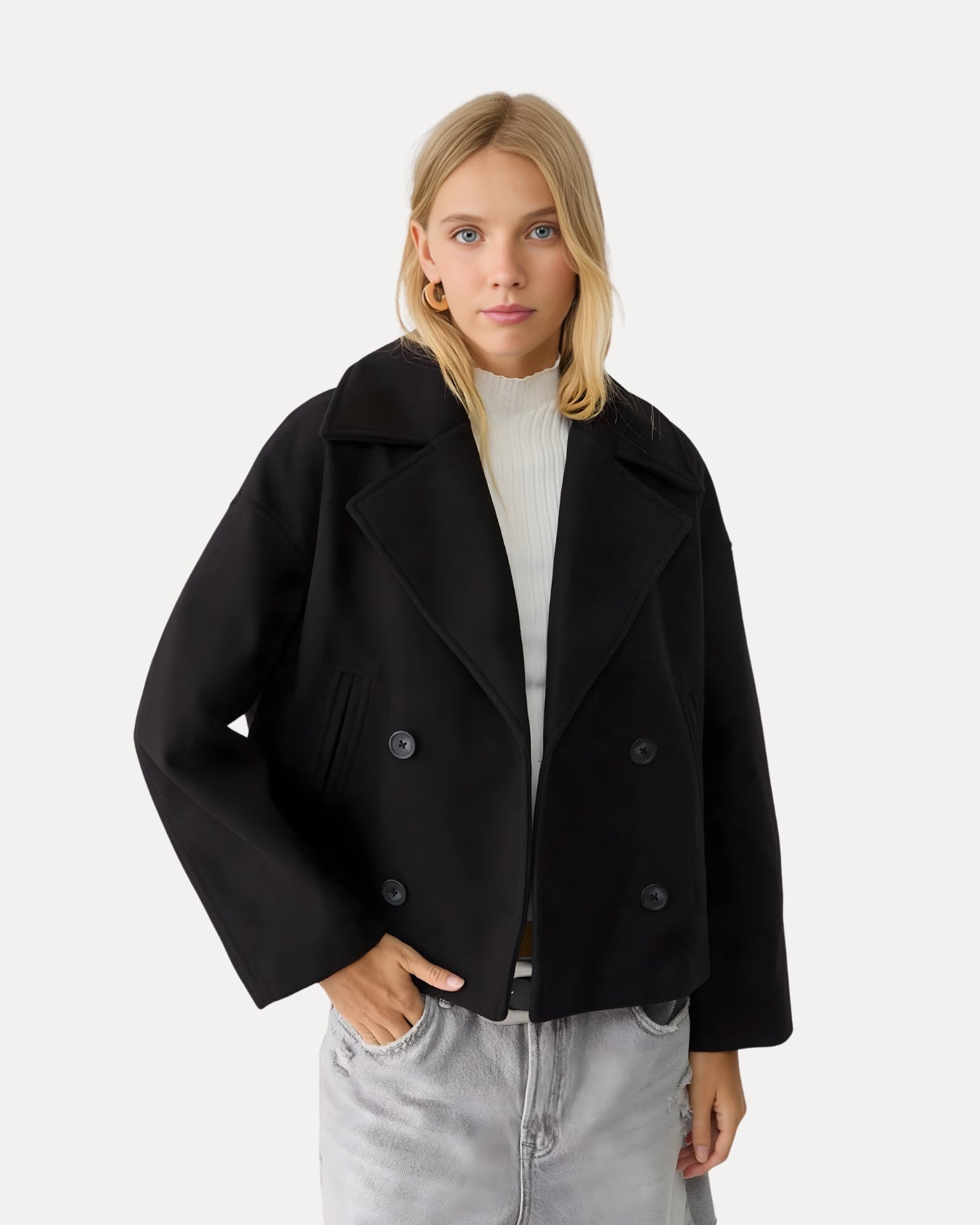 Heritage Cropped Wool Coat