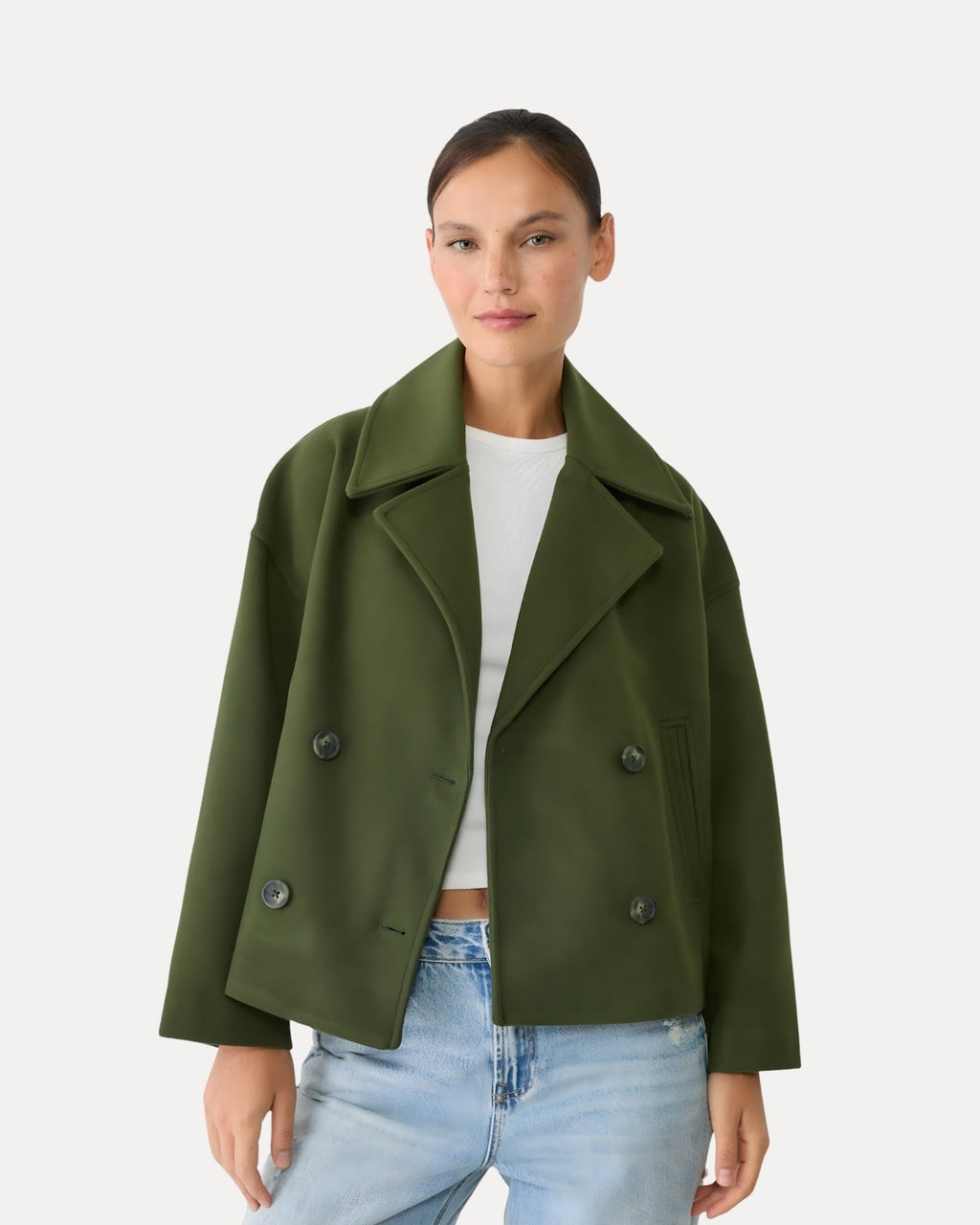 Heritage Cropped Wool Coat