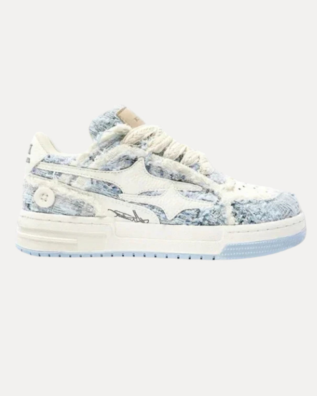 Denim Patch Low Sneaker